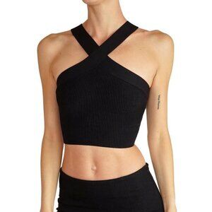 Aritzia Babaton Sculpt Knit Criss Cross Cropped Tank